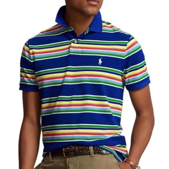 Polo Ralph Lauren Other - NWT Polo Ralph Lauren Men's Classic Fit Striped Mesh Polo Multicolor Size Large